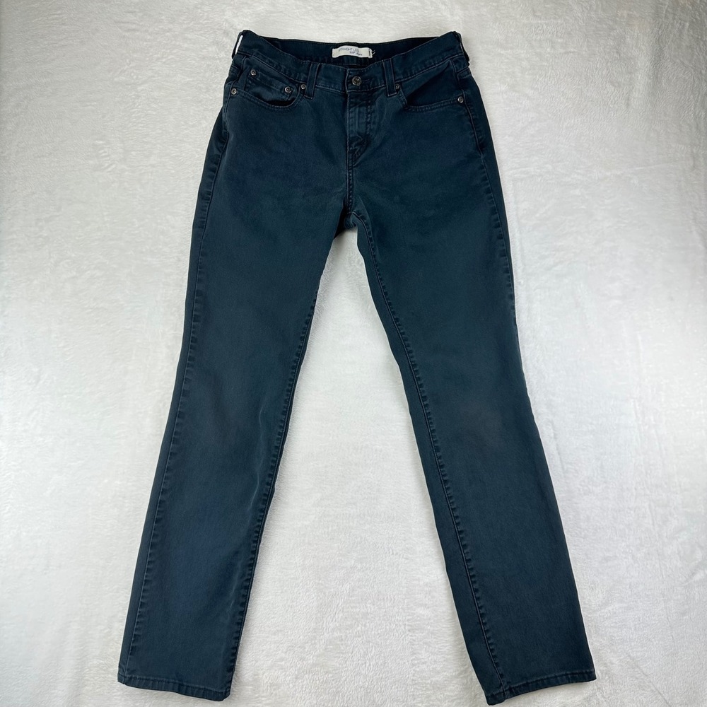 Levi's Jeans Womens 505 Straight 6 Long Dark Wash Denim Y2K Mid‎ Rise Stretch